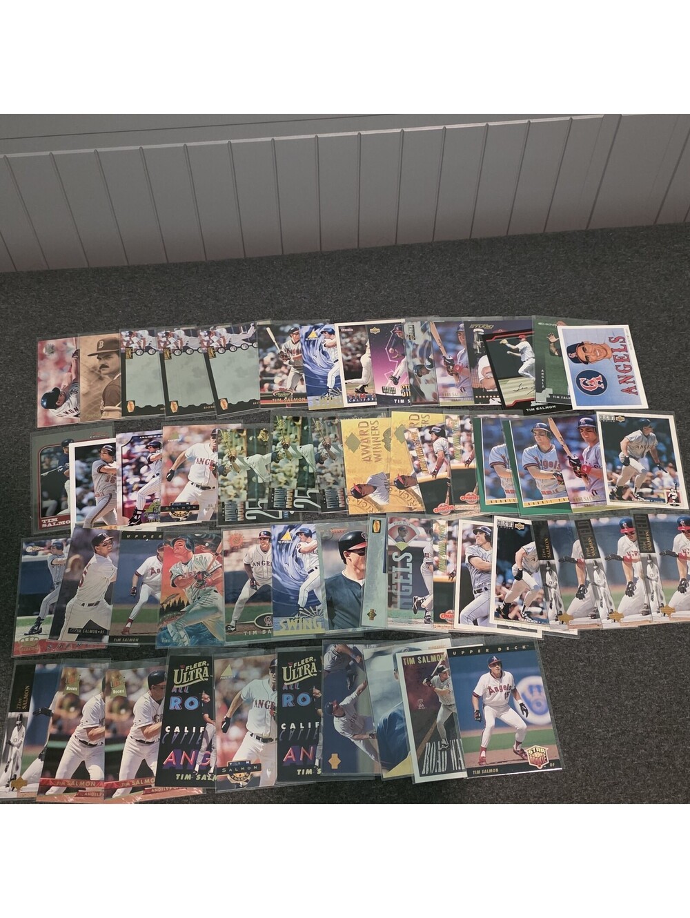 Tim Salmon Baseball Card Lot 55 Cards  Angels Inserts Rookies Base 90s